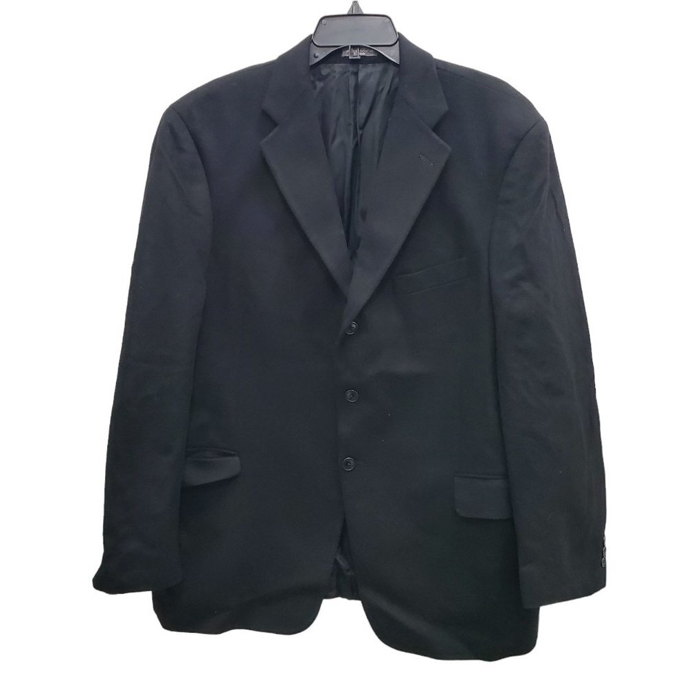 Stonehouse Men's Black Pure Cashmere Button‎ Up Blazer Sports Coat Canada Sz 46R